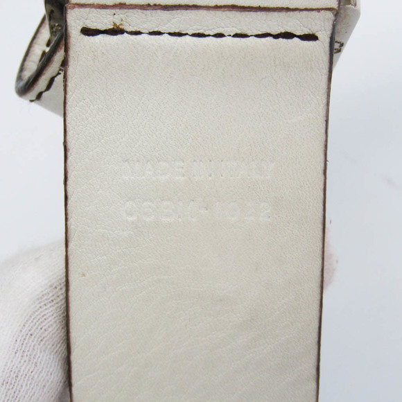 CHRISTIAN DIOR Leather Saddle Bag Fanny Pack White - Picture 14 of 14